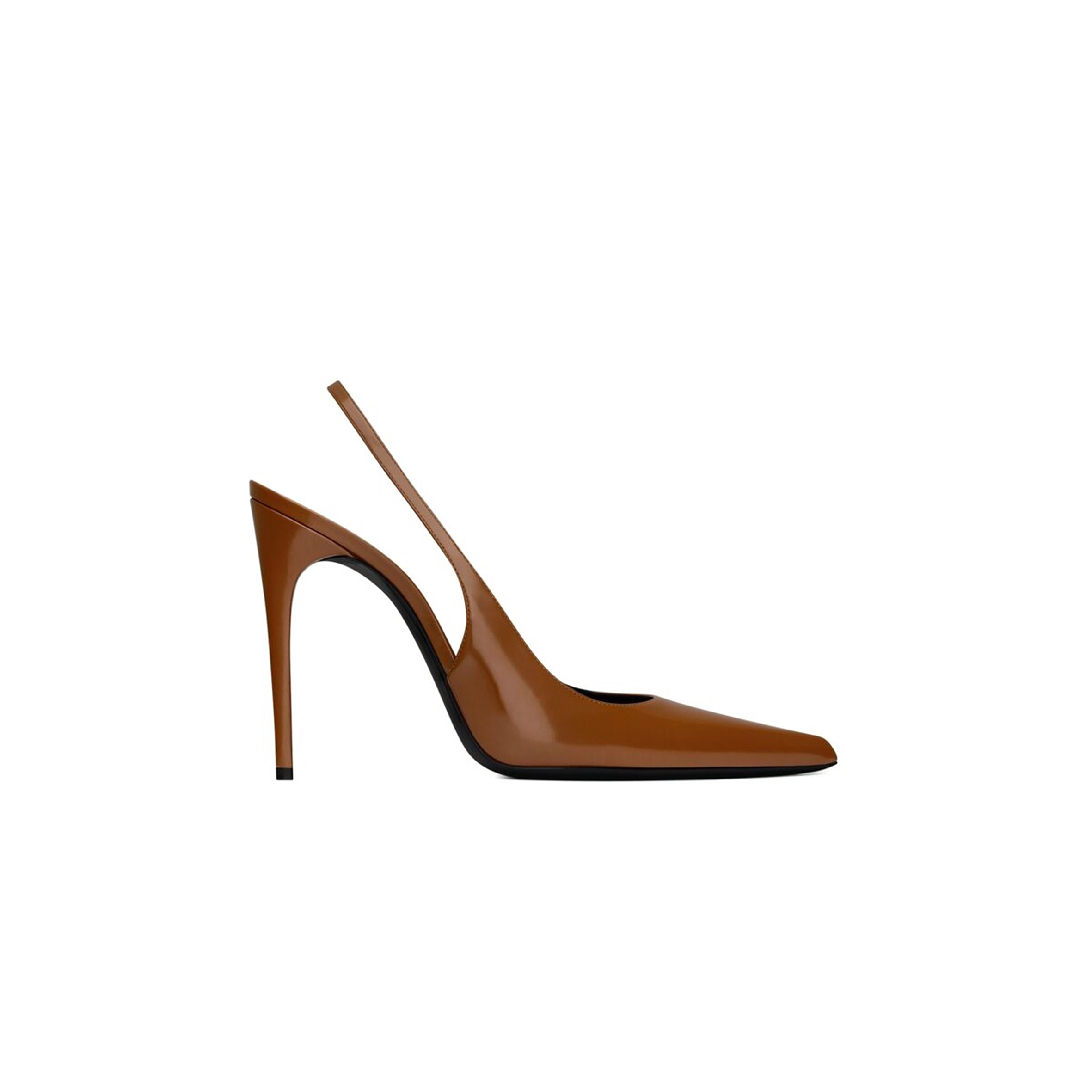 Y*L vendome slingback pumps in glazed leather 755208aaazy2211
